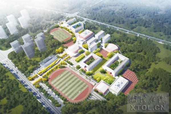 湘潭大學(xué)附屬實驗學(xué)校。（效果圖）