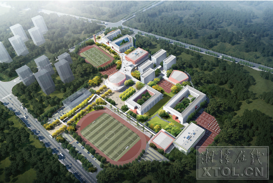 湘潭大學(xué)附屬實驗學(xué)校。（效果圖）